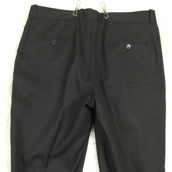 Bar III Mens Pants Wool Blend Slim Fit Tuxedo Flat Front Matte Blackish Blue 35R - Picture 9 of 10